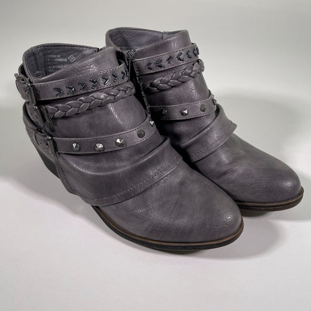 Rampage Grey Ankle Boots Booties Terrain Style WS8399B Size 8